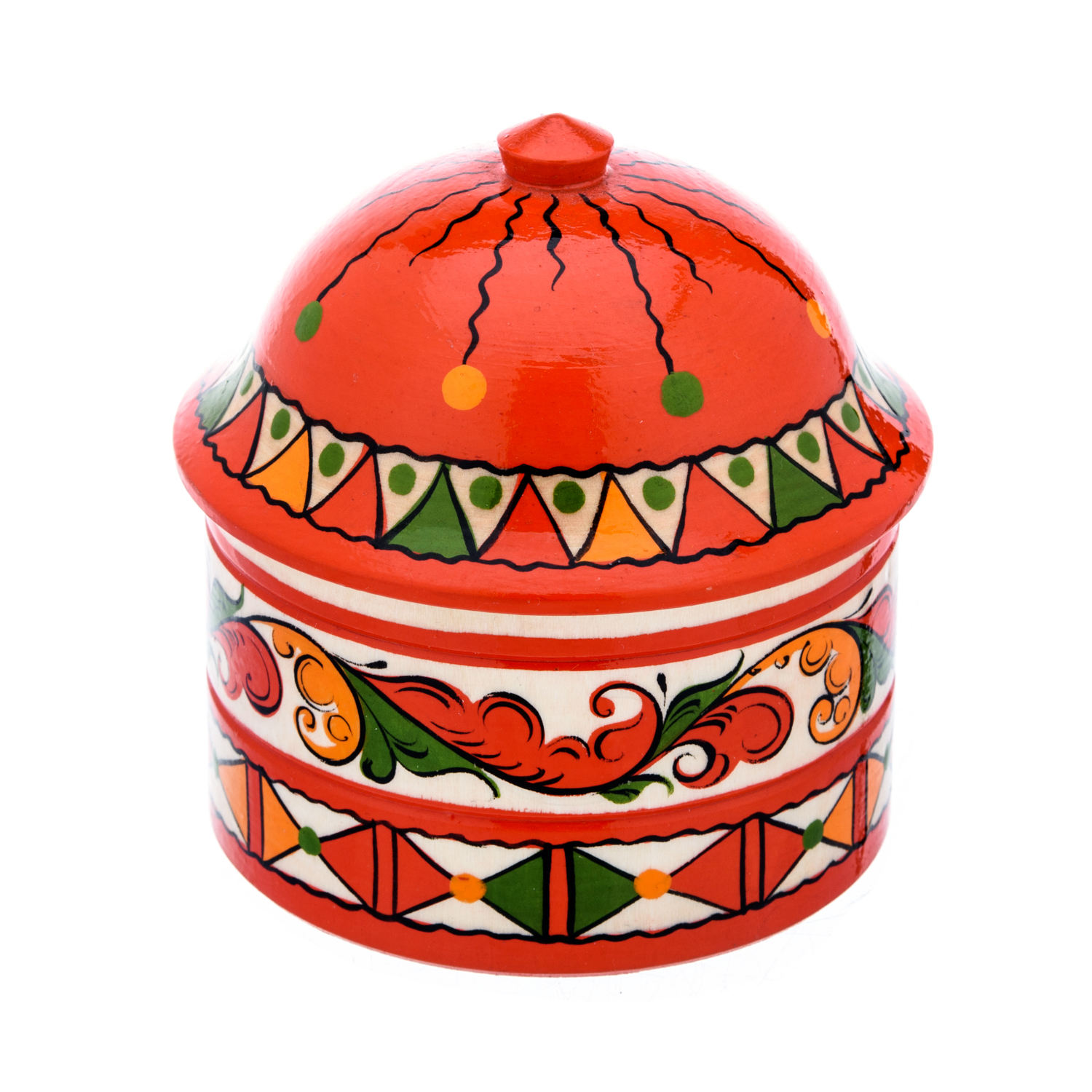 

Шкатулка деревянная круглая