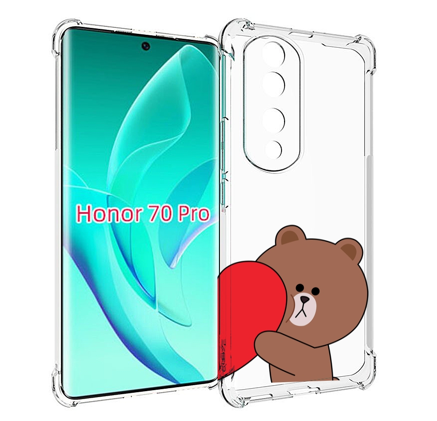 

Чехол MyPads медвежонок детский для Honor 70 Pro / 70 Pro Plus, Прозрачный, Tocco