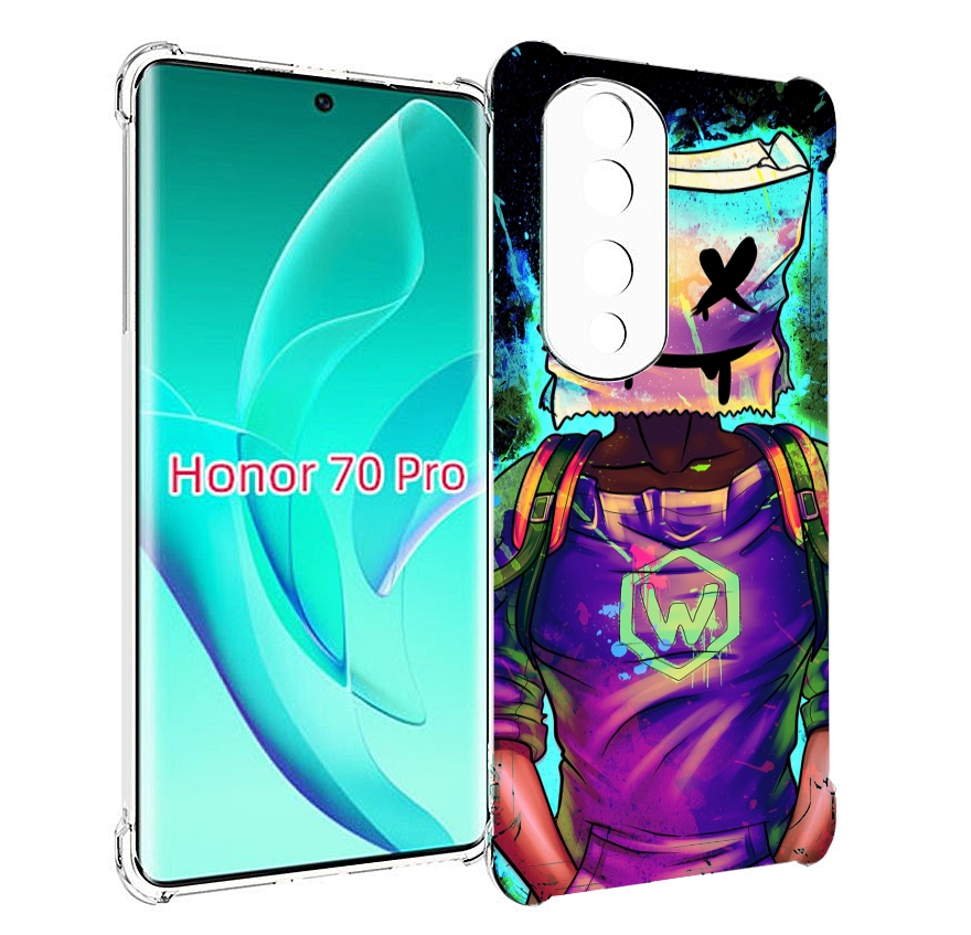 

Чехол MyPads маршмеллоу-глитч для Honor 70 Pro / 70 Pro Plus, Прозрачный, Tocco