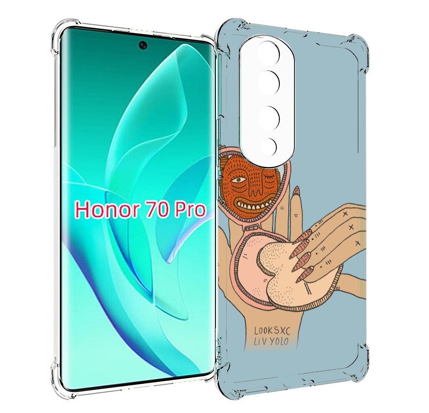 

Чехол MyPads макияж картинка женский для Honor 70 Pro / 70 Pro Plus, Прозрачный, Tocco