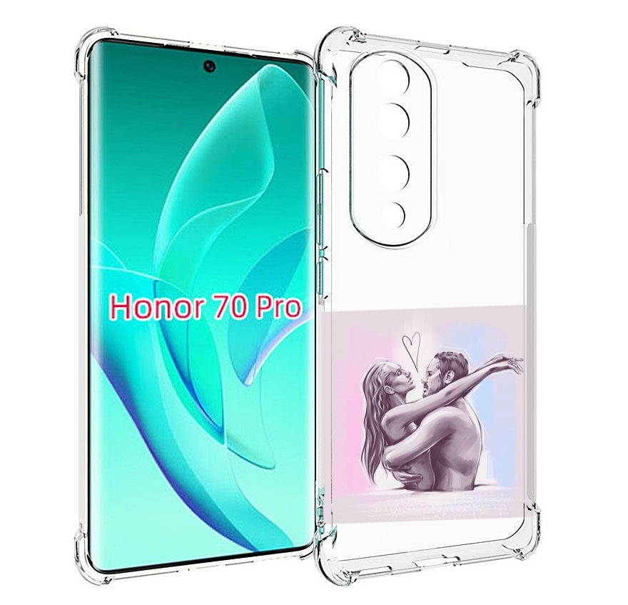 

Чехол MyPads любовные-тела для Honor 70 Pro / 70 Pro Plus, Прозрачный, Tocco