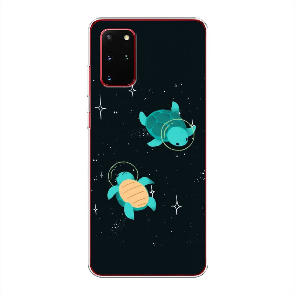 

Чехол Awog на Samsung Galaxy S20 + "Черепашки космонавты", Черный;синий, 29350-4
