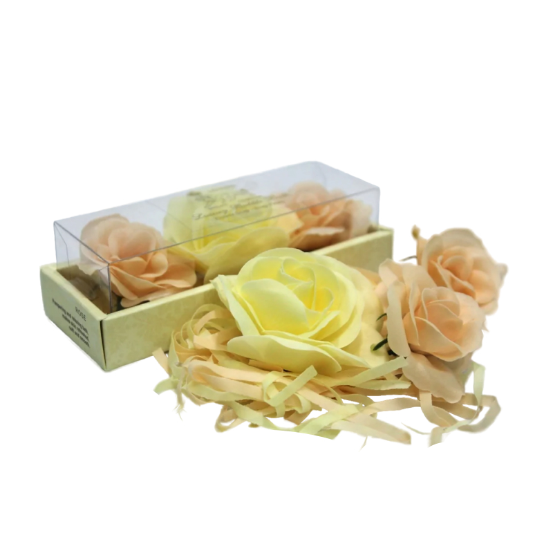 Мыло декоративное Lenardi желтые розы в подарочной упаковке