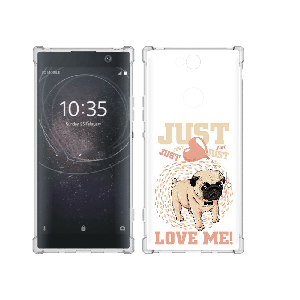 

Чехол MyPads Tocco для Sony Xperia XA2 Plus Люби меня, Прозрачный, Tocco