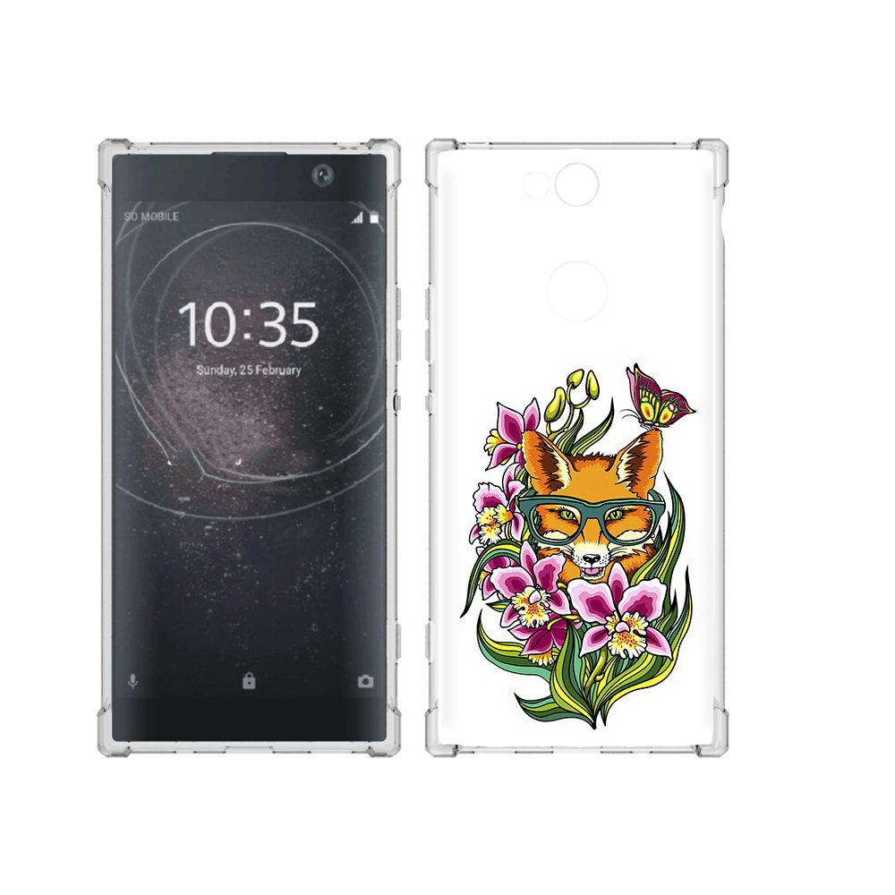

Чехол MyPads Tocco для Sony Xperia XA2 Plus Лиса в цветах, Прозрачный, Tocco