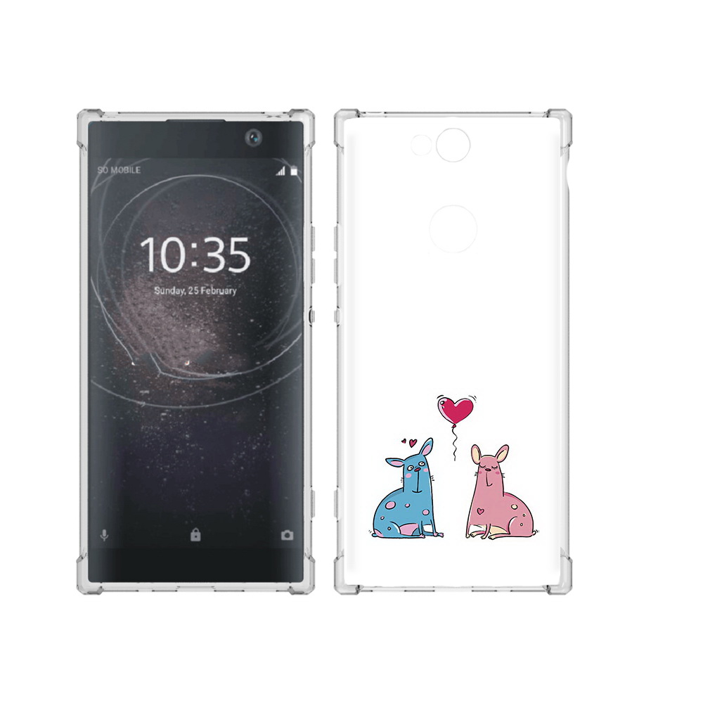 

Чехол MyPads Tocco для Sony Xperia XA2 Plus Лама любовь, Прозрачный, Tocco