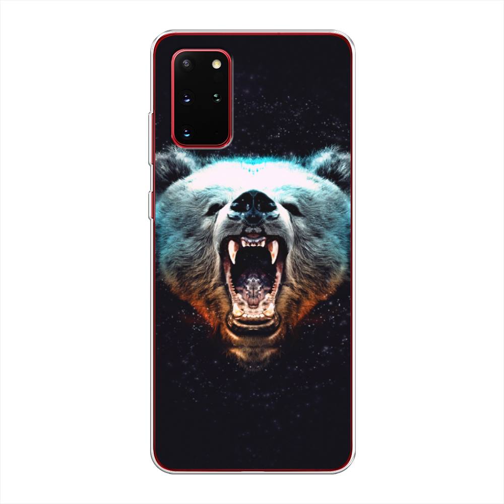 

Чехол Awog на Samsung Galaxy S20 + "Медведь", Коричневый;голубой;черный, 29350-2
