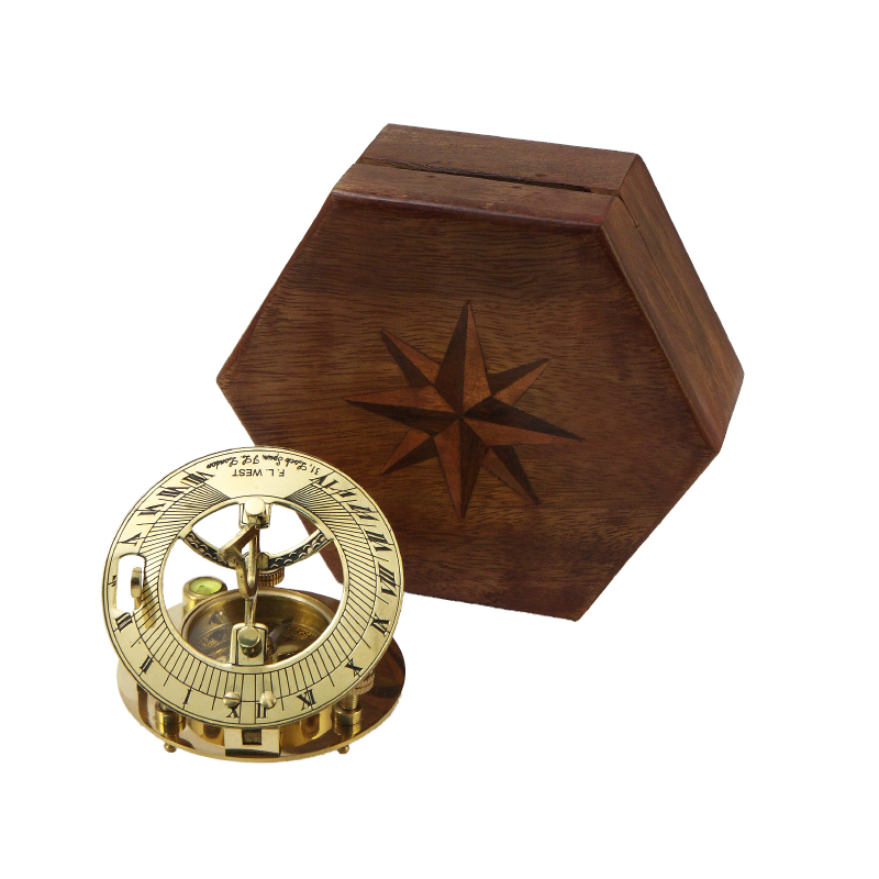 фото Морской компас в деревянном футляре ksva-na-16033 nobrand