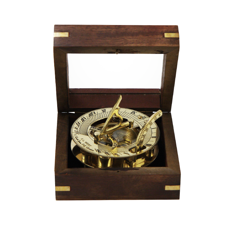 фото Морской компас в деревянном футляре ksva-na-16029 nautic armouri