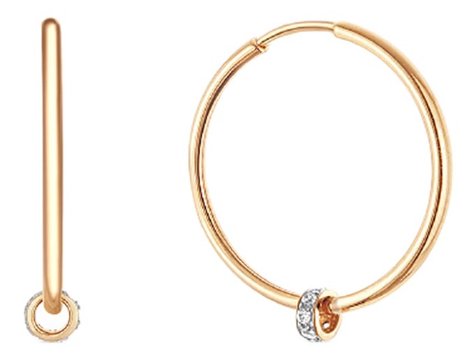 

Серьги из красного золота с фианитом Veronika S132-1390-15/0, S132-1390-15/0