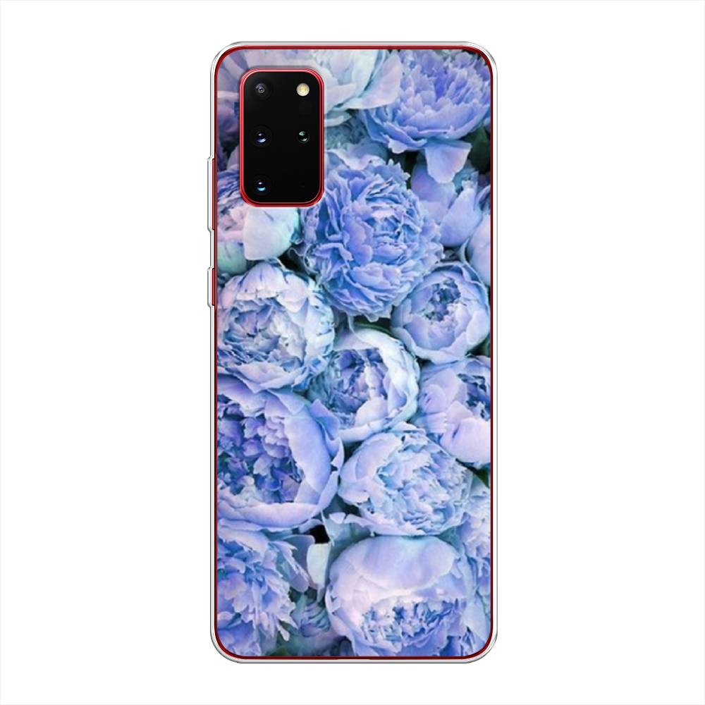 

Чехол Awog на Samsung Galaxy S20 + "Пионы голубые", Голубой, 29350-8