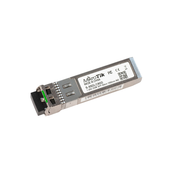 

Трансивер Mikrotik S-55DLC80D, Серебристый, S-55DLC80D