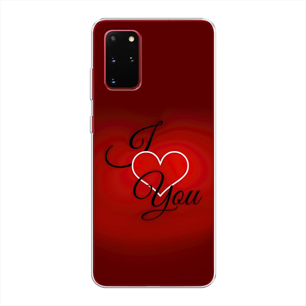 

Чехол Awog на Samsung Galaxy S20 + "I love you 3", Красный;черный, 29350-6