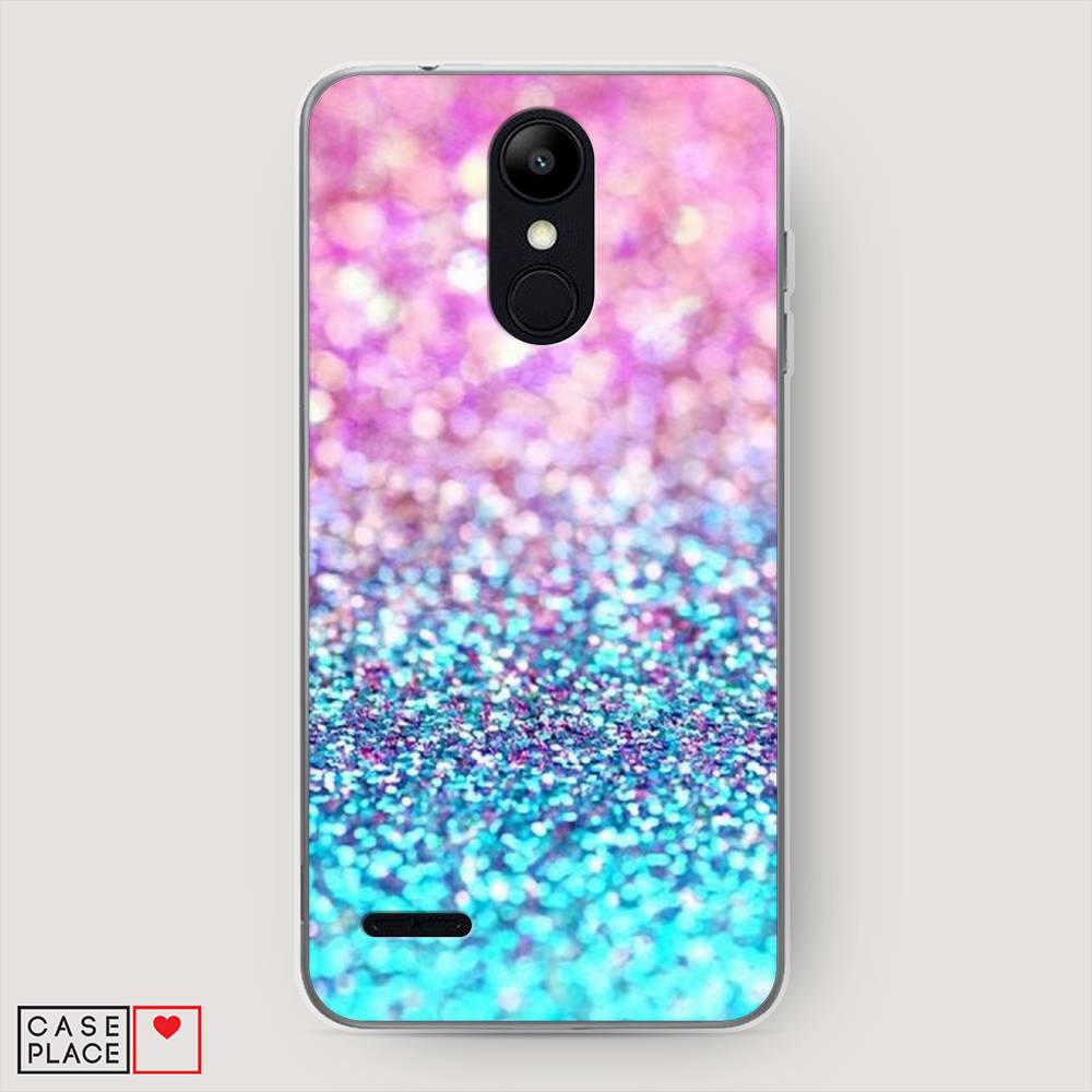 

Чехол Awog "Розово-голубые глиттеры рисунок" для LG K9 (K8 2018)