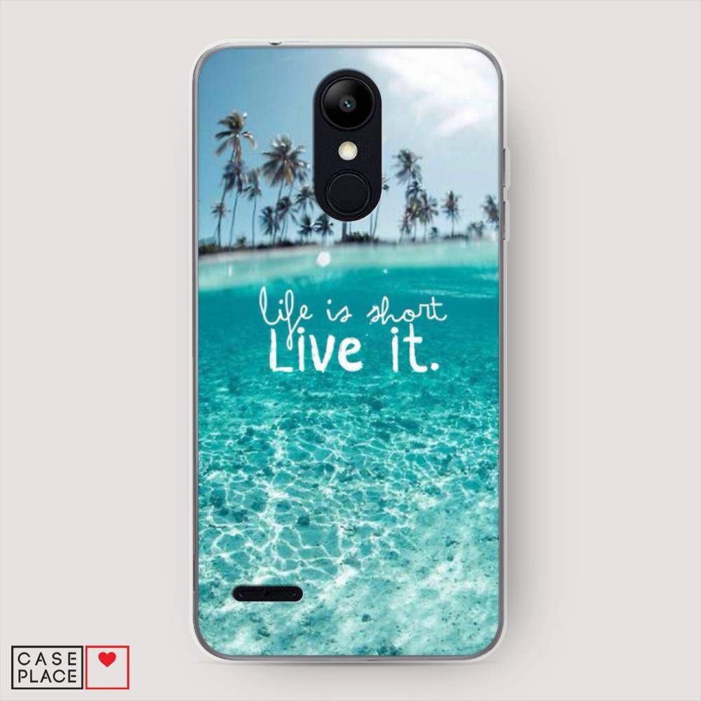 

Чехол Awog на LG K9 (K8 2018) "Live it", Розовый, 83750-7