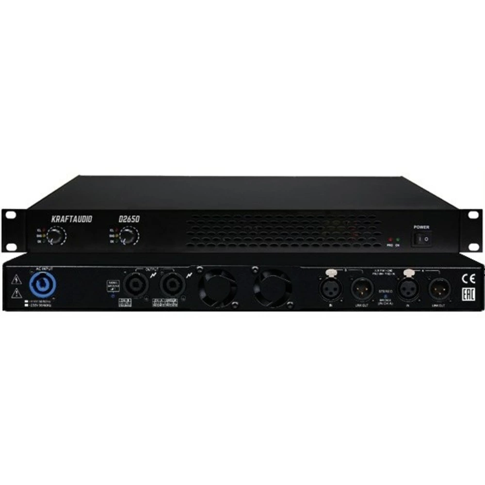 

Усилитель мощности KRAFTAUDIO D2350 черный, D2350