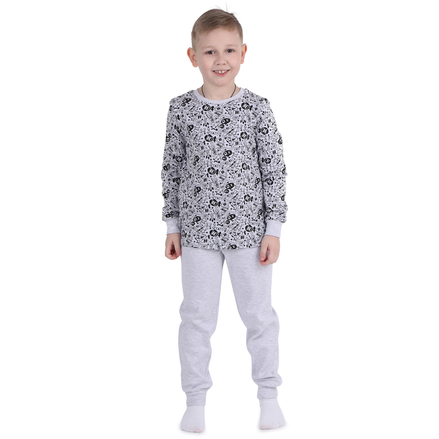 

Пижама детская Leader Kids ЛКЗ21206103140ин22У серый р.140, ЛКЗ21206103-ИН22У