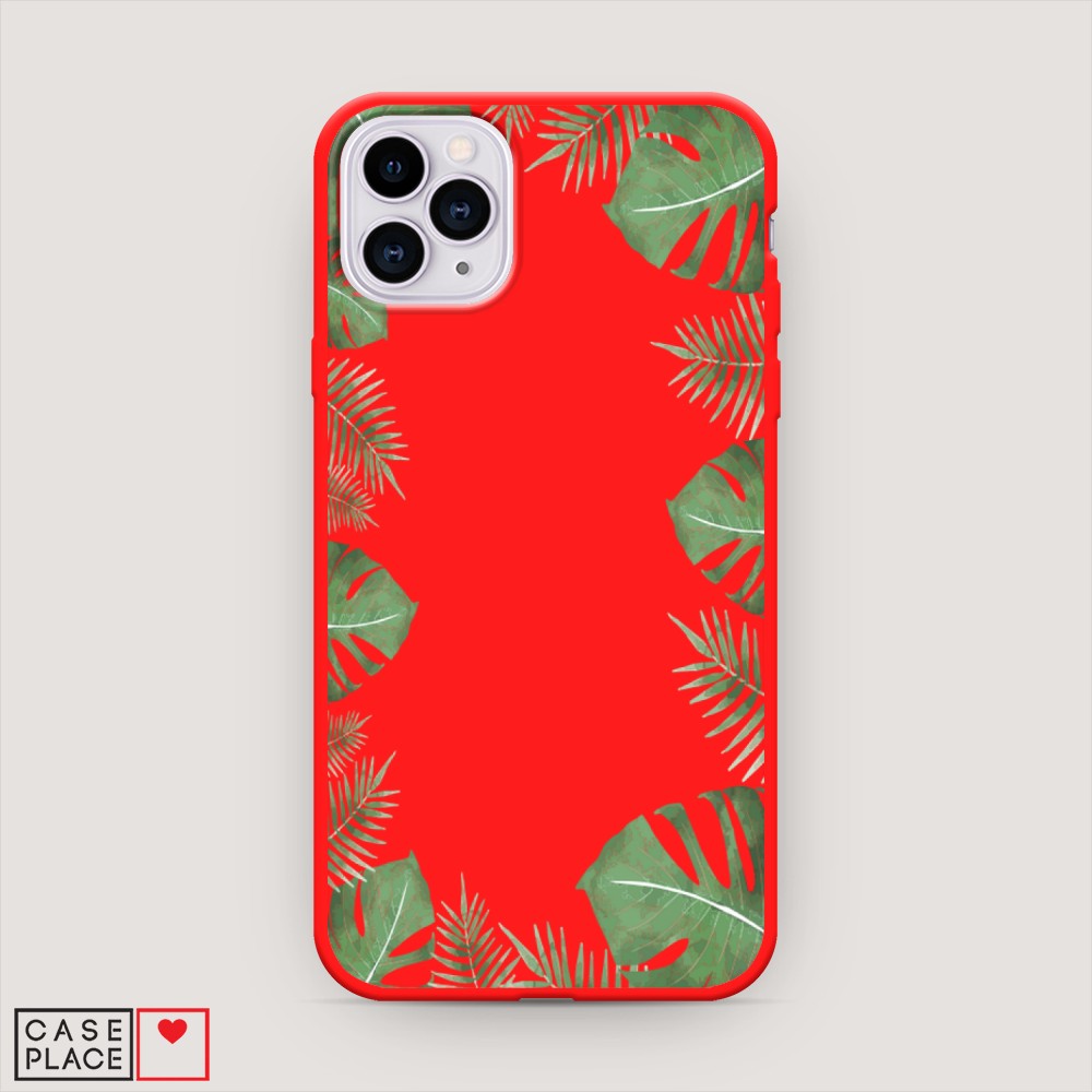 

Чехол Awog на Apple iPhone 11 Pro Max / Айфон 11 Pro Max "Листья папоротника рамка", Разноцветный, 12253-1