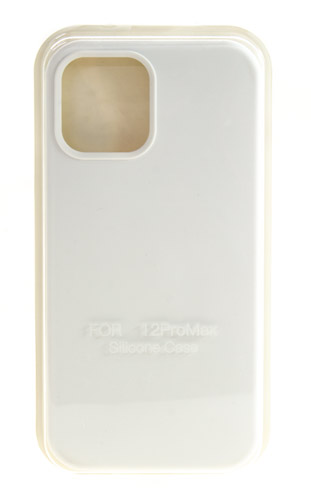 

Hакладка Silicone Cover для iPhone 12 Pro Max, белый (21)