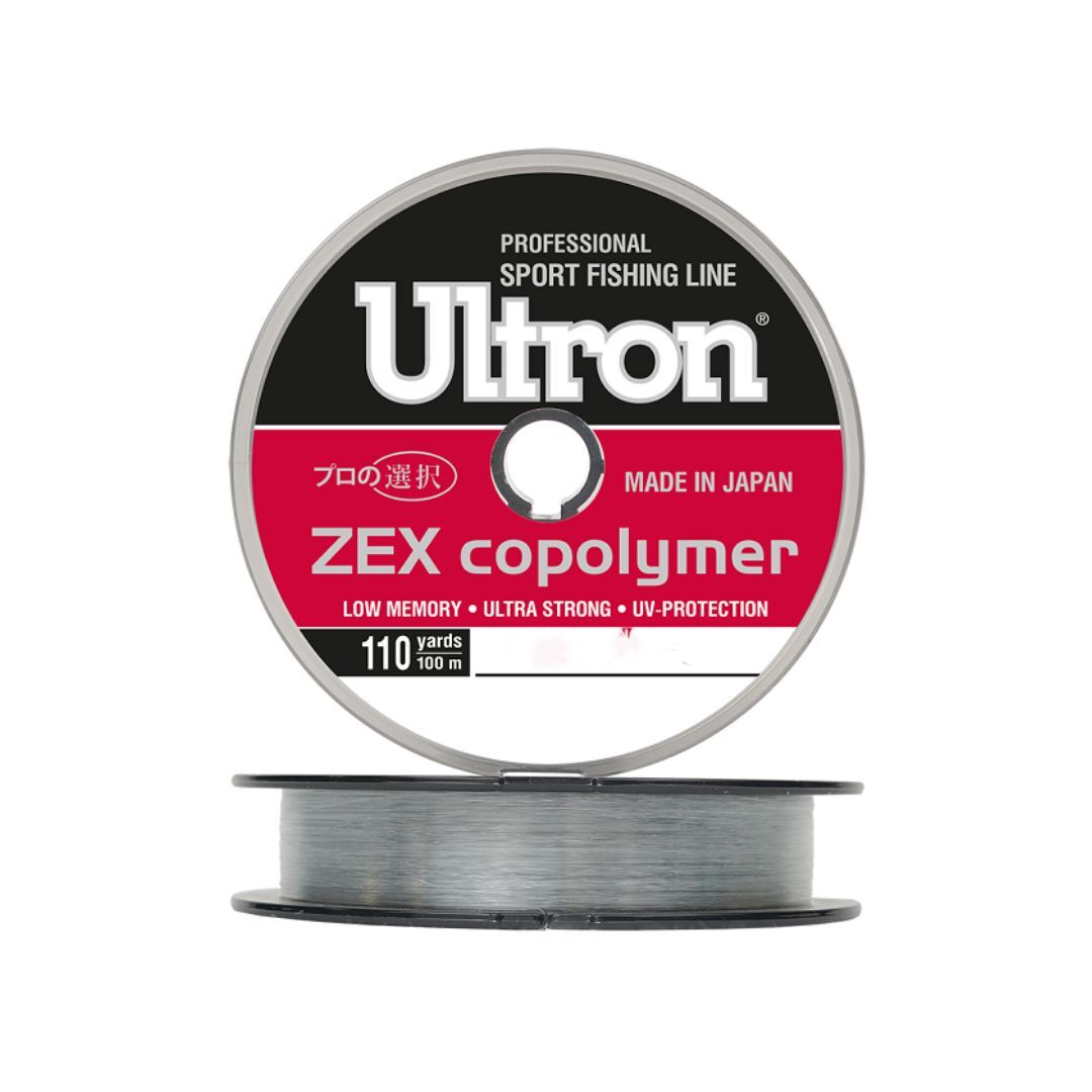 

Монофильная леска для рыбалки ULTRON Zex Copolymer (ULTRON / 3 / 0.14 / 2.5 / 3 / clear (3, Прозрачный, Zex Copolymer