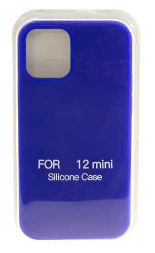 

Hакладка Silicone Cover для iPhone 12 mini, ярко-синий (2)