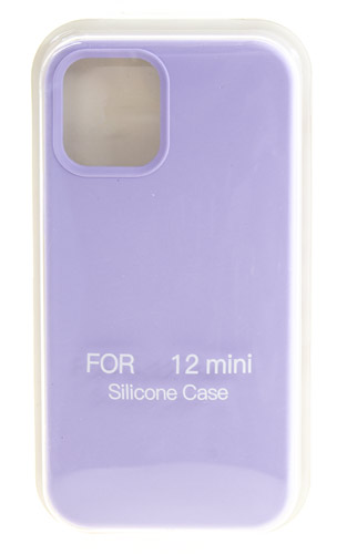 Hакладка Silicone Cover для iPhone 12 mini, сиреневый (3)