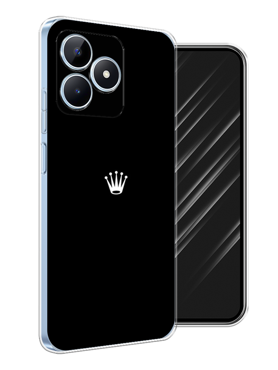 

Чехол Awog на Realme C60 "Белая корона на черном фоне", Черный, 2516550-1