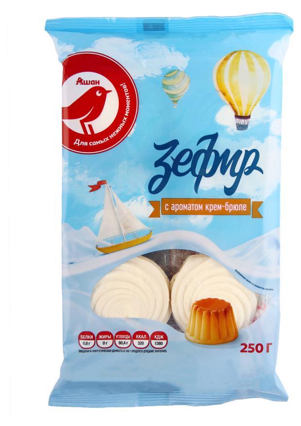 Зефир АШАН Красная птица Крем-брюле, 250 г