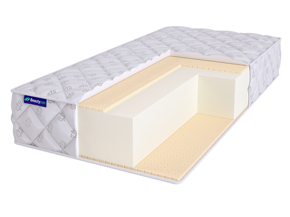 

Матрас полутороспальный BeautySon Roll FOAM 18 Latex Double Бесклеевой 135x200 20 см, Белый, Roll FOAM