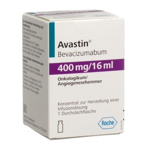 Купить Авастин концентрат для раствора для инфузий 400 мг/16 мл флакон, F. Hoffmann-La Roche