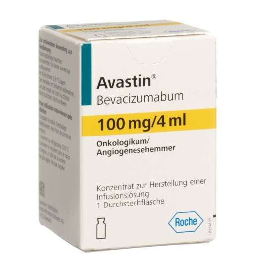 Купить Авастин концентрат для раствора для инфузий 100 мг/4 мл флакон, Roche Diagnostics