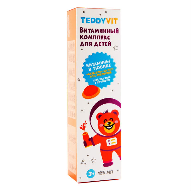

Витаминный комплекс Teddyvit апельсин гель 125 мл
