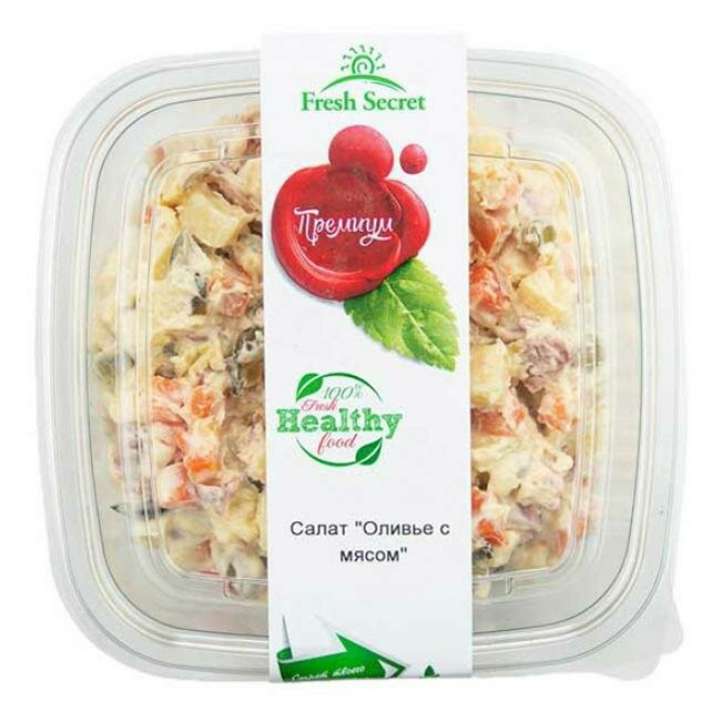 

Салат Fresh Secret Оливье с мясом 200 г