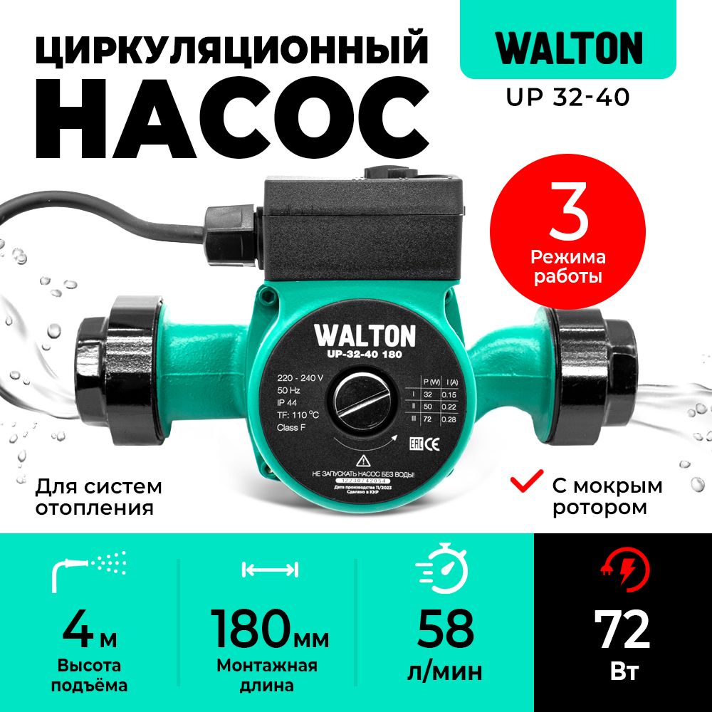 Циркуляционный насос WALTON 019725