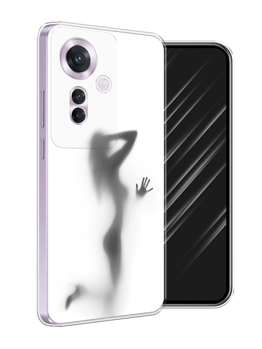 

Чехол Awog на Oppo Reno 11F "Стекло в душе", Белый;серый;черный, 2516650-1