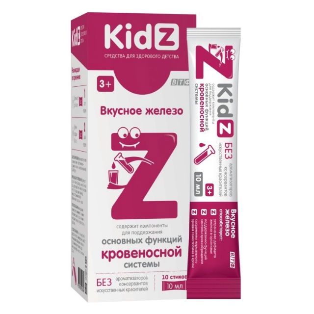 Купить Сироп Kidz вкусное железо стик 10 шт., ВТФ ООО
