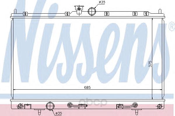 

Радиатор Nissens 62894, Радиатор Nissens 62894 Nissens 62894