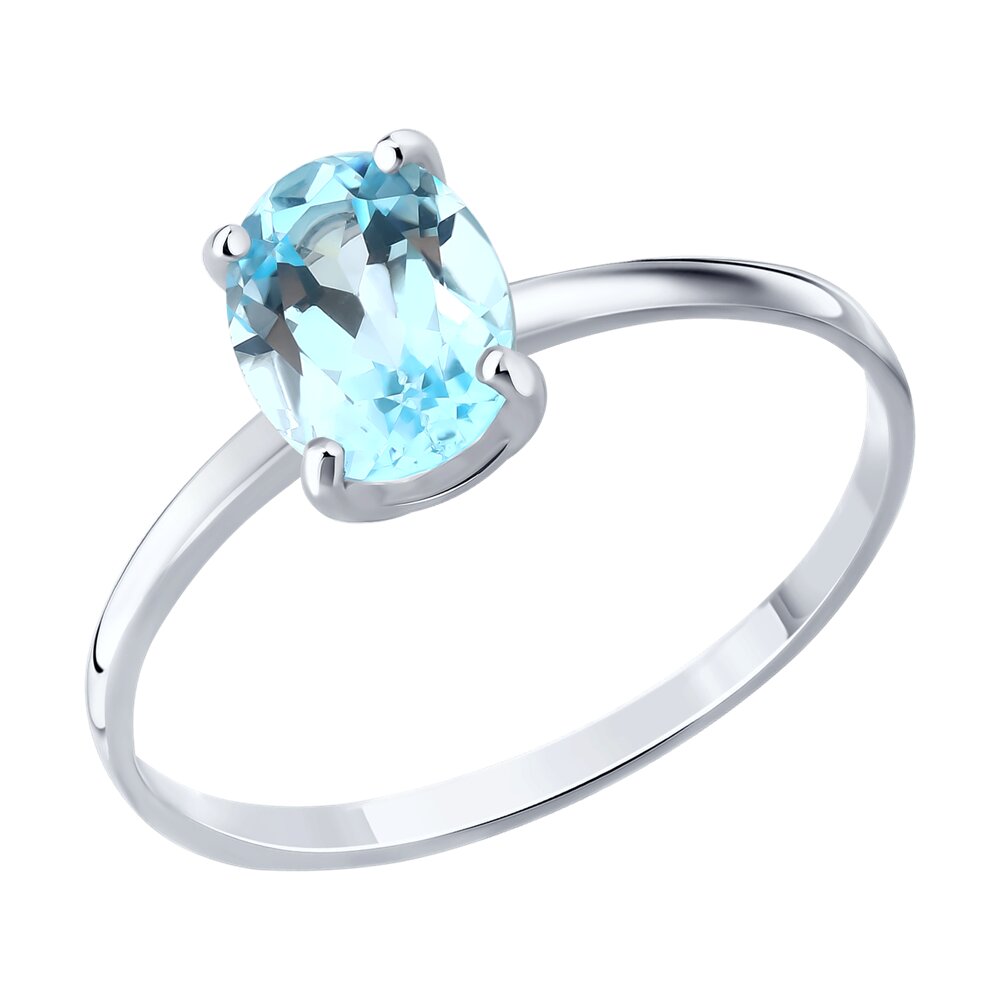 

Кольцо из серебра р. 16,5 SOKOLOV 92014647, топаз, 92014647