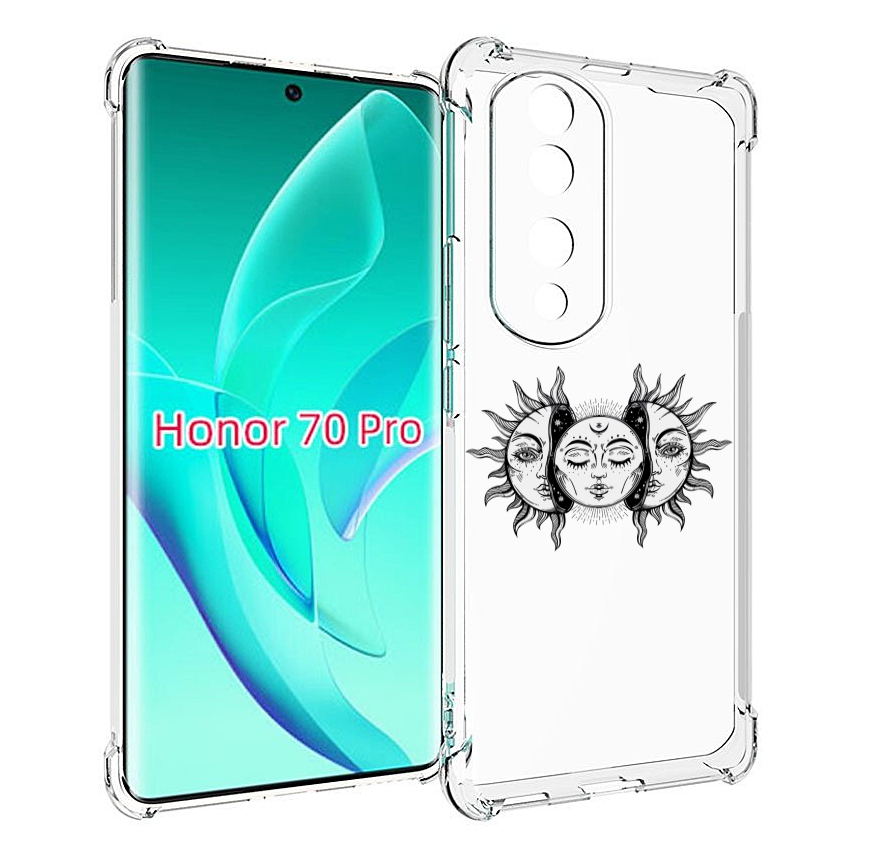 

Чехол MyPads луна-в-солнце для Honor 70 Pro / 70 Pro Plus, Прозрачный, Tocco