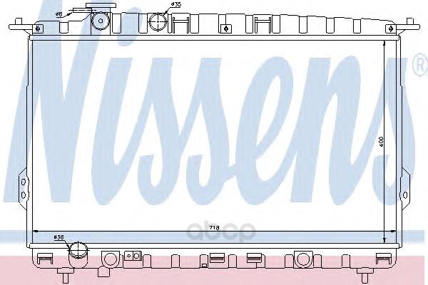 Радиатор [403x725] Nissens 67026