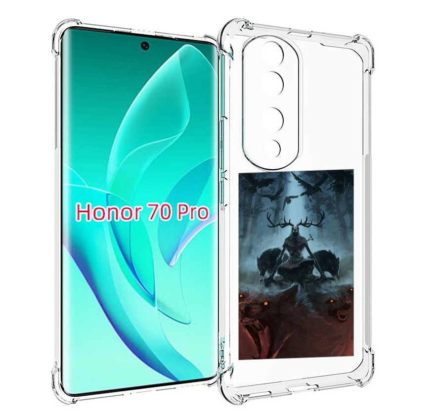 

Чехол MyPads лось демон для Honor 70 Pro / 70 Pro Plus, Прозрачный, Tocco