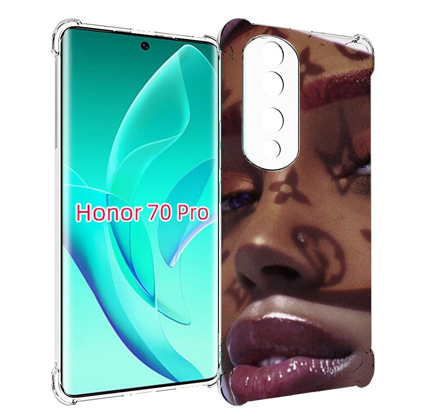

Чехол MyPads лицо девушки тень женский для Honor 70 Pro / 70 Pro Plus, Прозрачный, Tocco