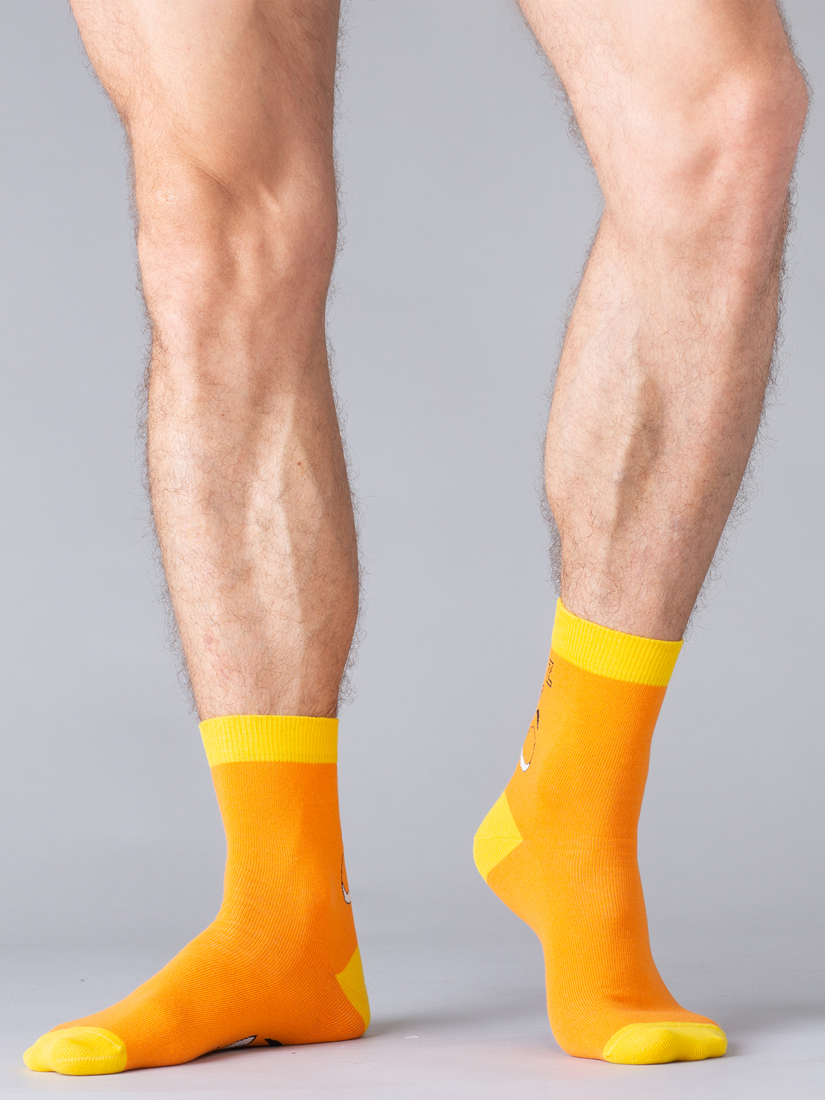 

Носки мужские Omsa for men FREE STYLE 601 оранжевые, Оранжевый, FREE STYLE 601