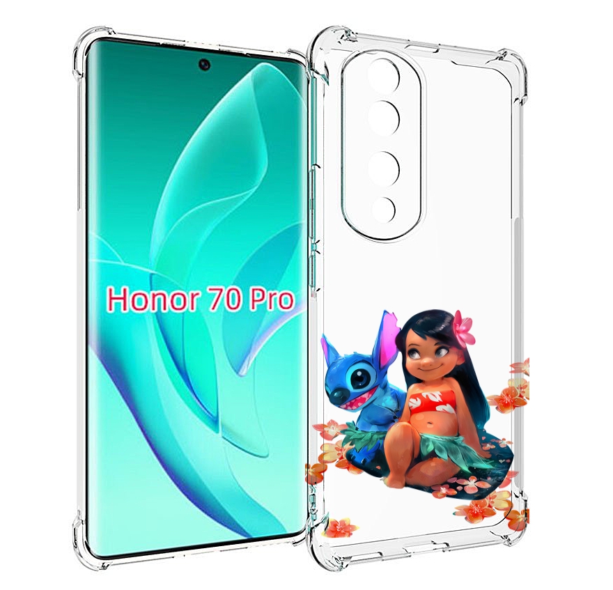 

Чехол MyPads лила-и-стич детский для Honor 70 Pro / 70 Pro Plus, Прозрачный, Tocco