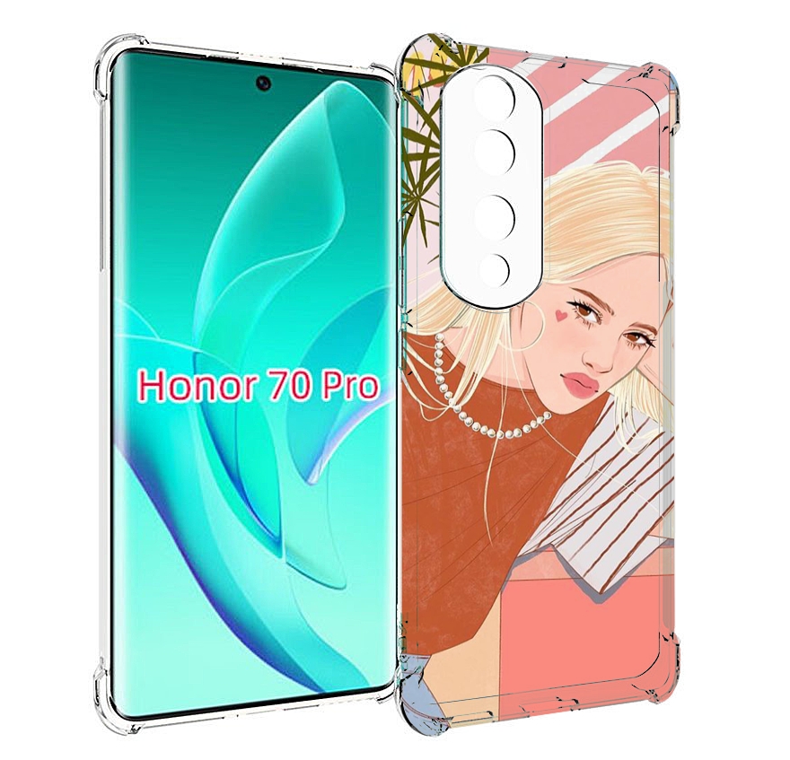 

Чехол MyPads летняя-девочка женский для Honor 70 Pro / 70 Pro Plus, Прозрачный, Tocco