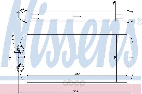 

Радиатор отопителя Nissens 71164, Радиатор отопителя Nissens 71164 Nissens 71164