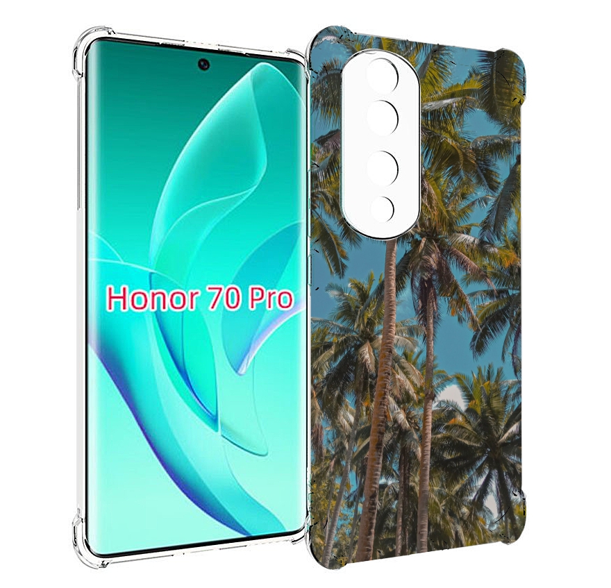

Чехол MyPads летние пальмы для Honor 70 Pro / 70 Pro Plus, Прозрачный, Tocco