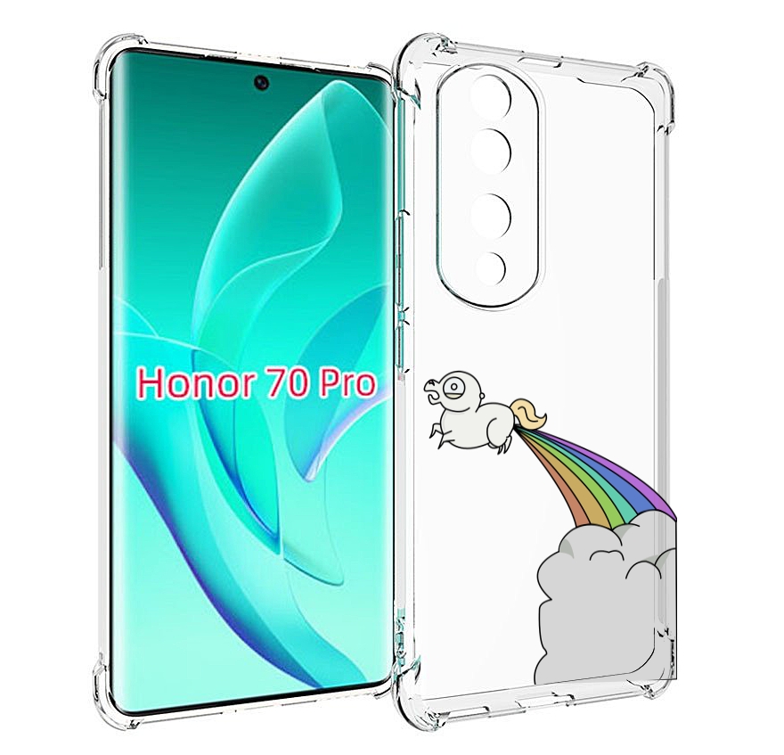 

Чехол MyPads летающее-пони детский для Honor 70 Pro / 70 Pro Plus, Прозрачный, Tocco