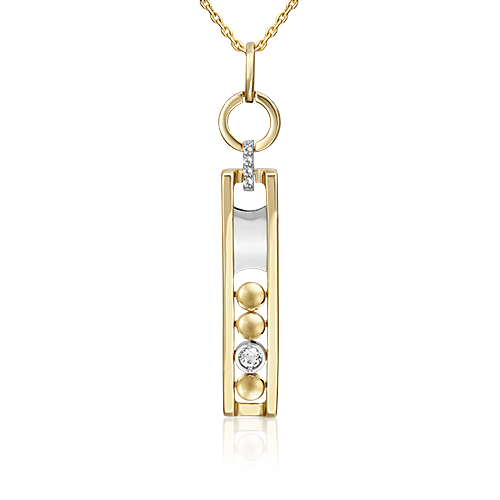 

Кулон из белого золота/желтого золота с топазом PLATINA jewelry 03-3293-00-201-1121, 03-3293-00-201-1121