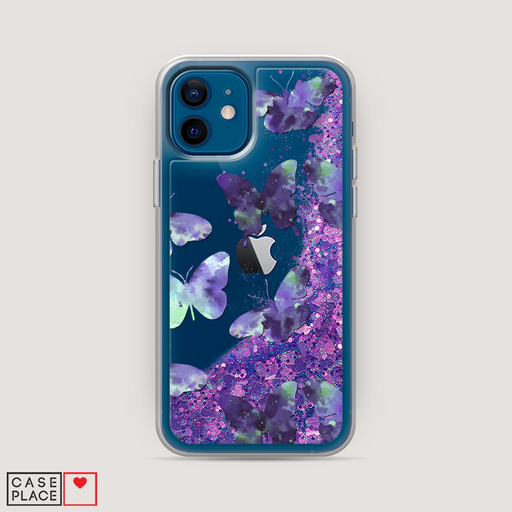

Чехол Awog на Apple iPhone 12 mini / Айфон 12 mini "Бабочки отпечатки", Разноцветный, 12692-1